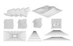 线描三维空间3D图形矢量元素