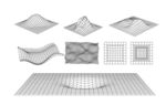线描三维空间3D图形矢量元素