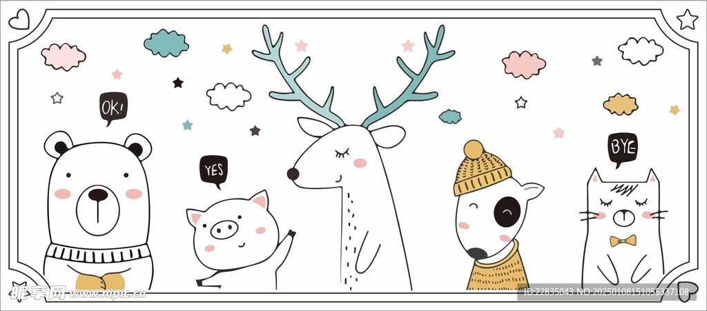 动物 鹿 猪 狗 猫