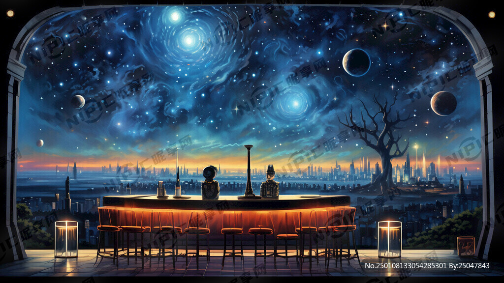太空 星空 酒吧 朋克