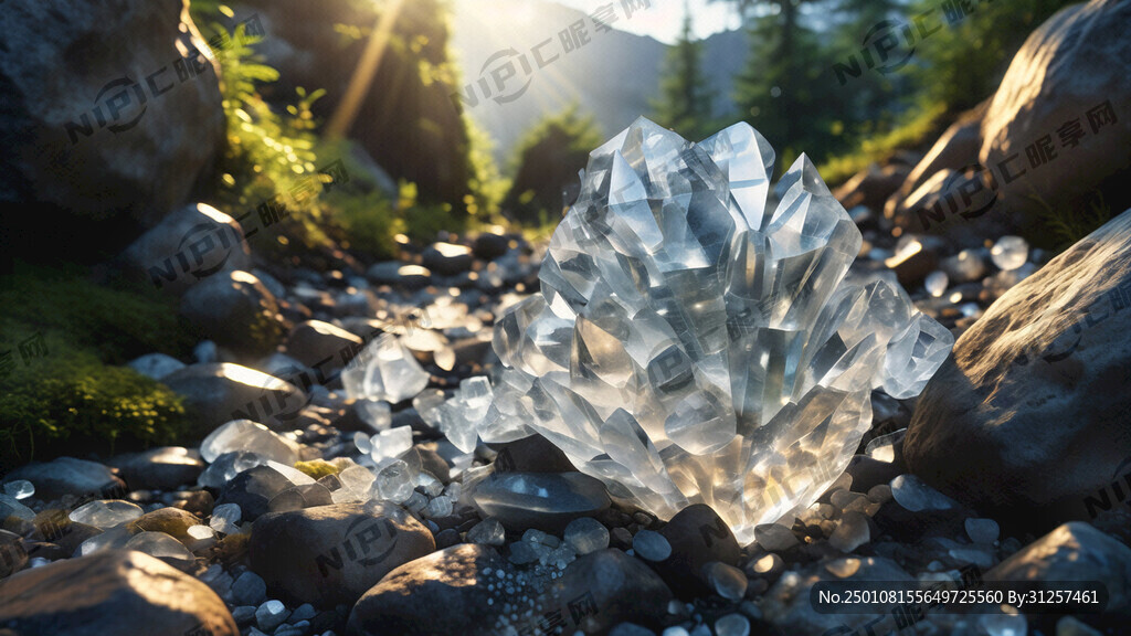 捡水晶石
