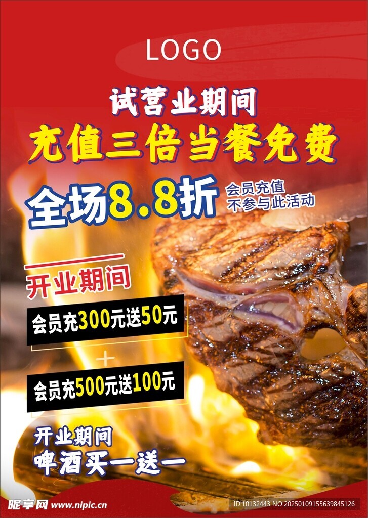 烤肉海报