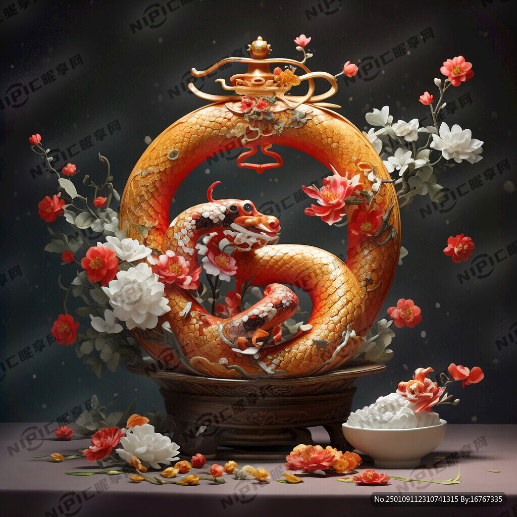 蛇年吉祥 五谷丰登 年年有余