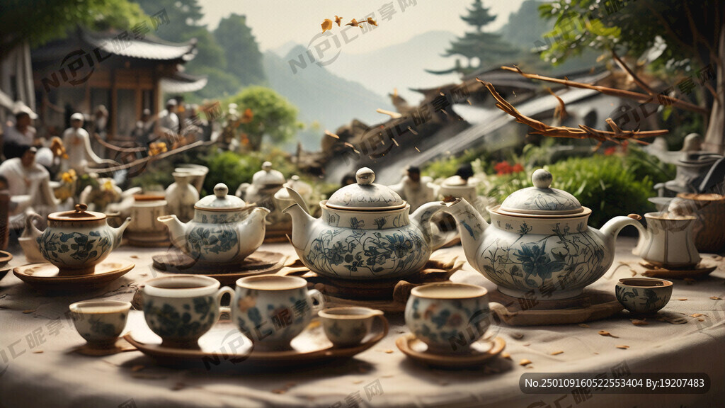 茶具、茶叶、茶树