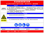 职业病告知牌 电焊弧光