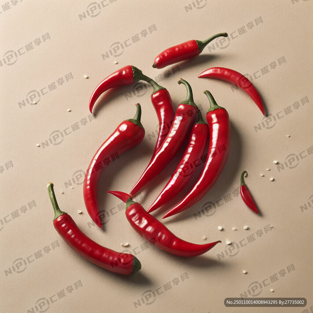 用小米辣椒写一个川字