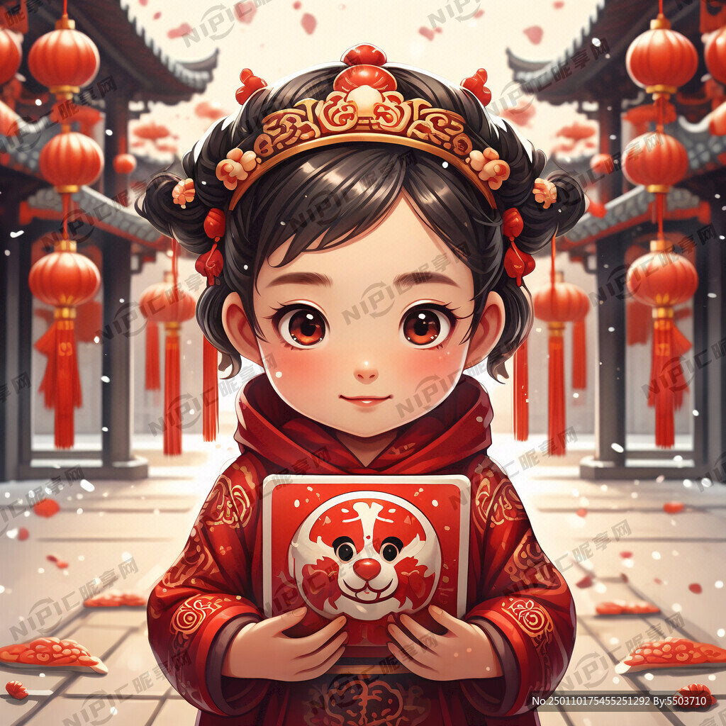 春节元素 单身狗 微信头像