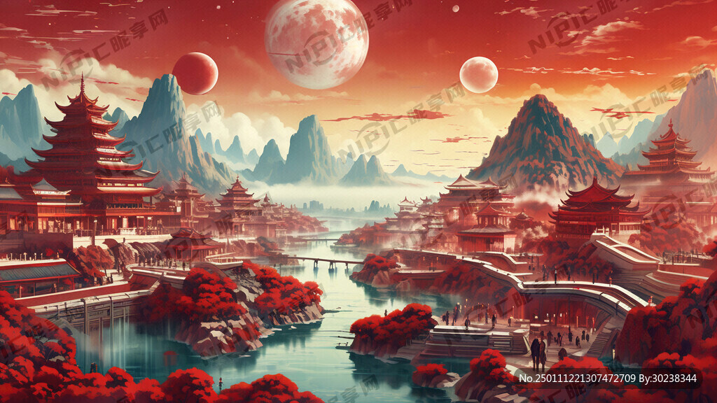 红色科技风