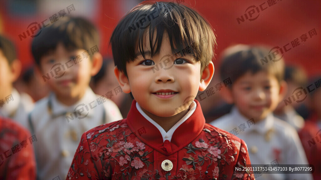 红旗下的敬礼少年