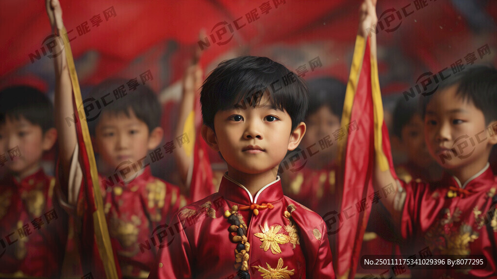 红旗下 的敬礼少年