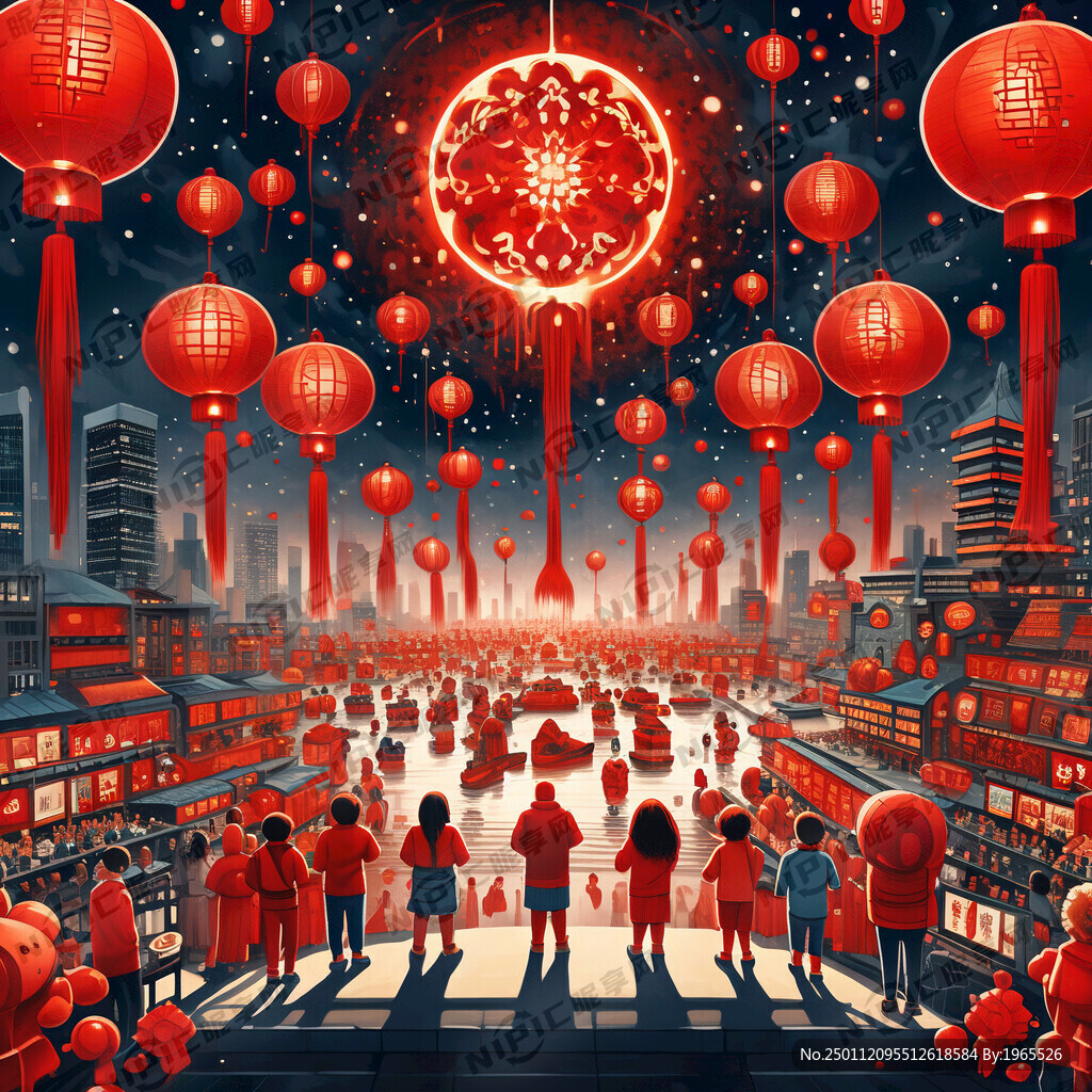 过年 红色系  童眼看世界
