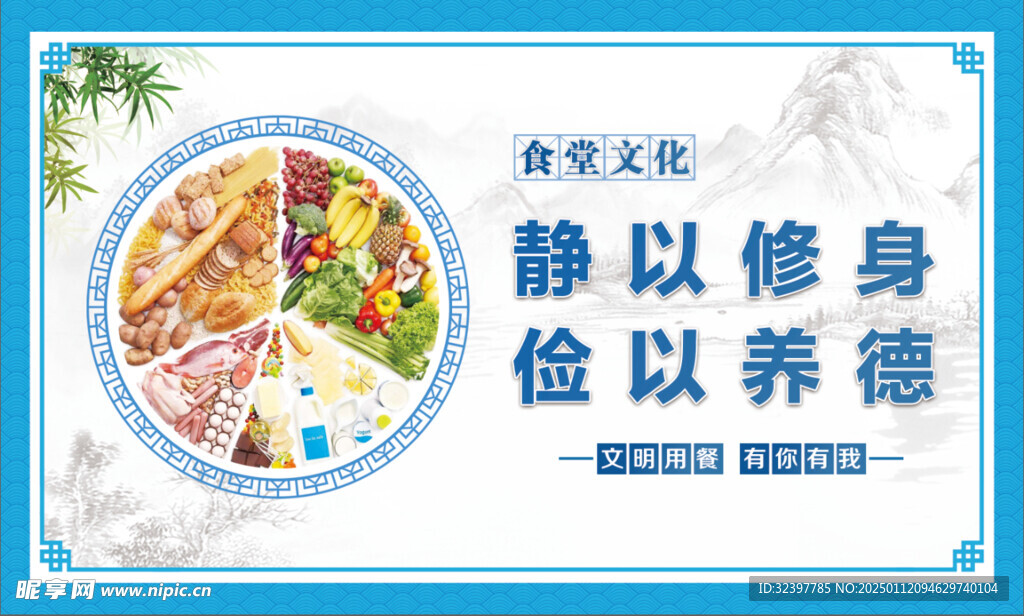 食堂文化 展板
