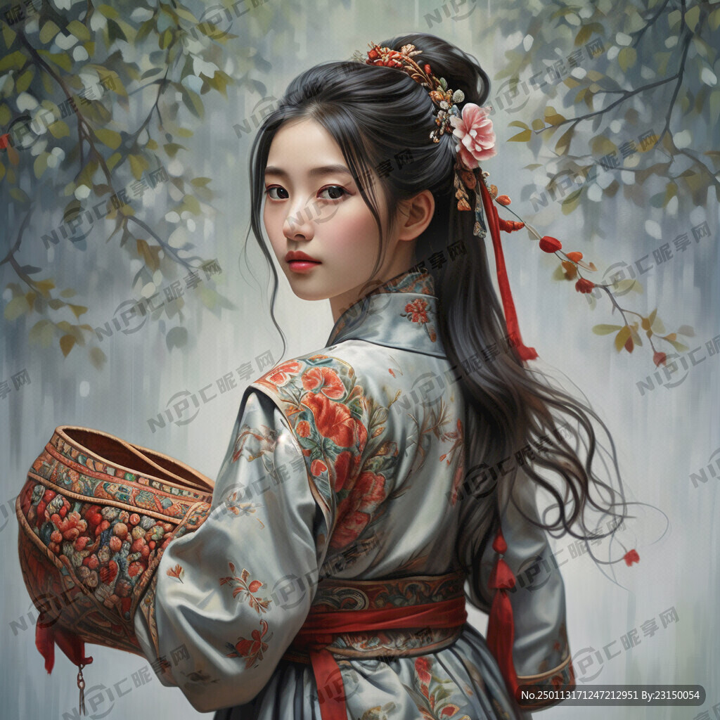 姑娘小背篓
