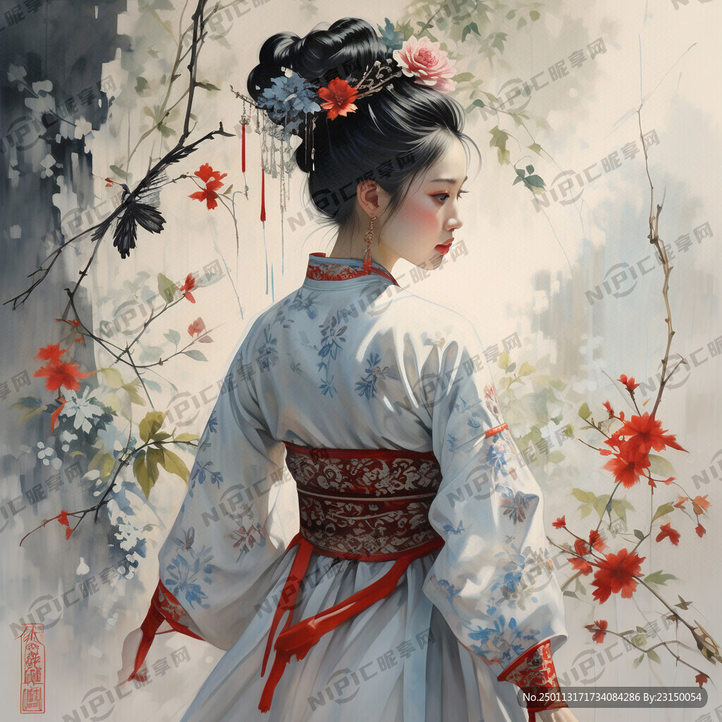 瑶族姑娘小背篓
