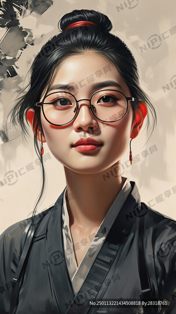 人像胖子板寸戴眼镜
