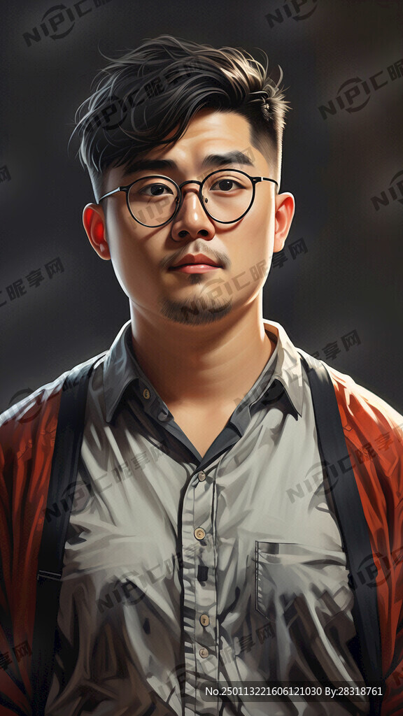 人像  男性  胖子   