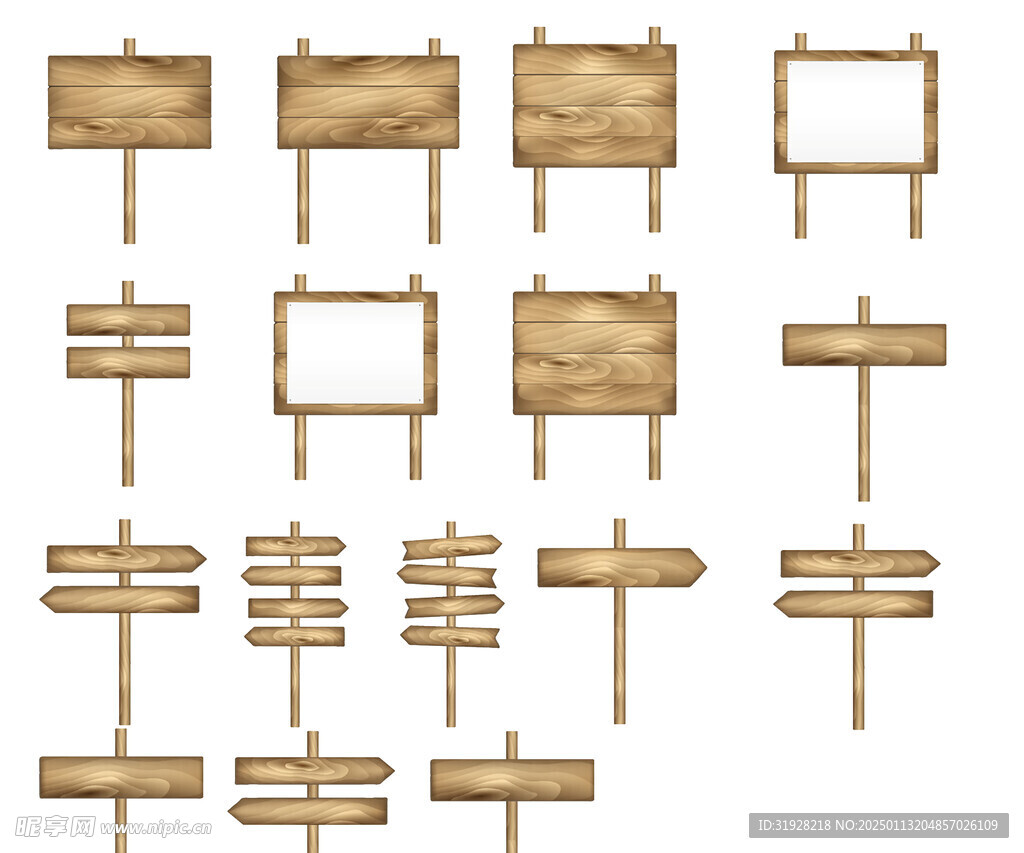 木头指路牌