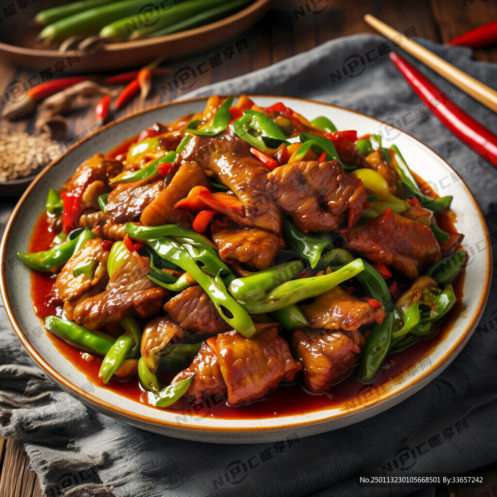 青椒烧回锅肉