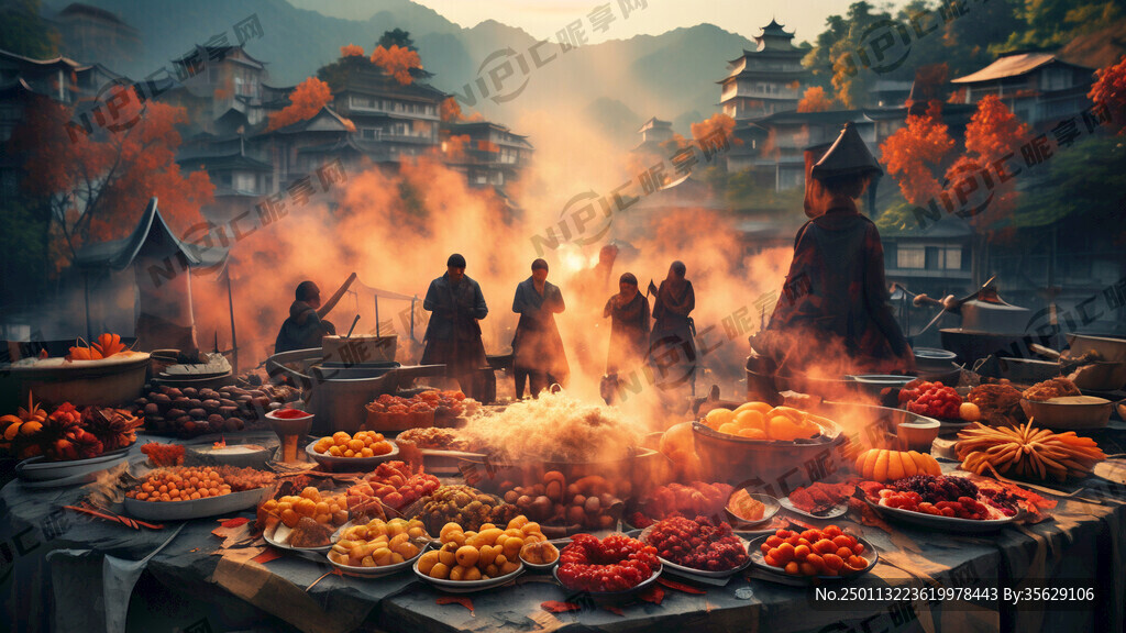 晒秋 贵州寨子 烟火气 山野