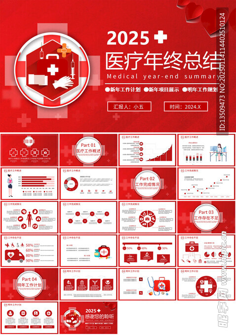 医疗年终总结ppt