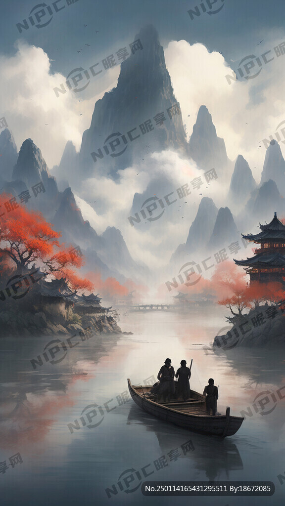 古风画面 国风 大场景 