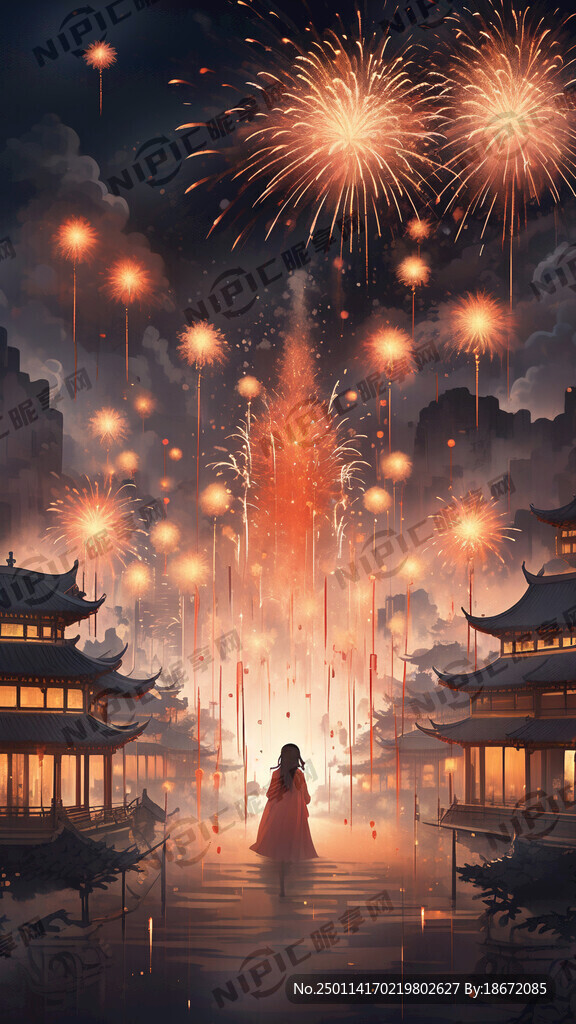 大场景  新年氛围 春节 中国