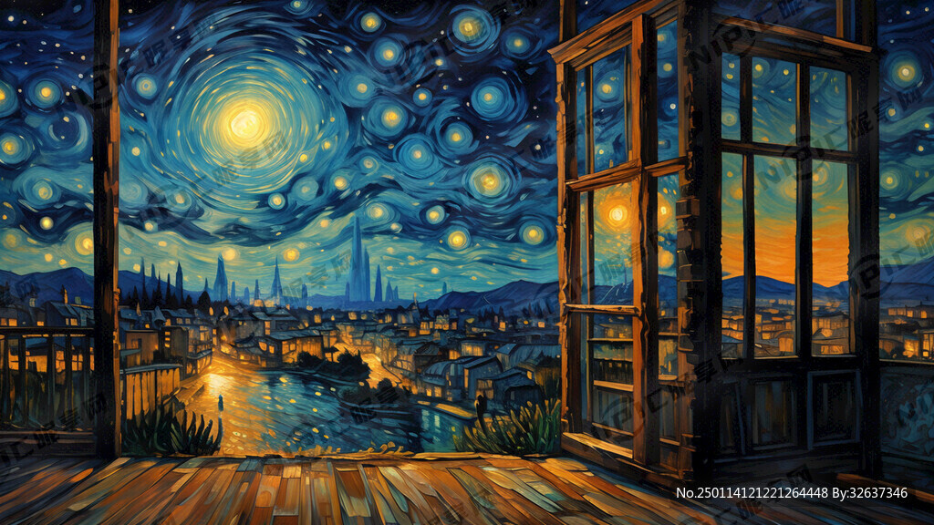 窗外夜景