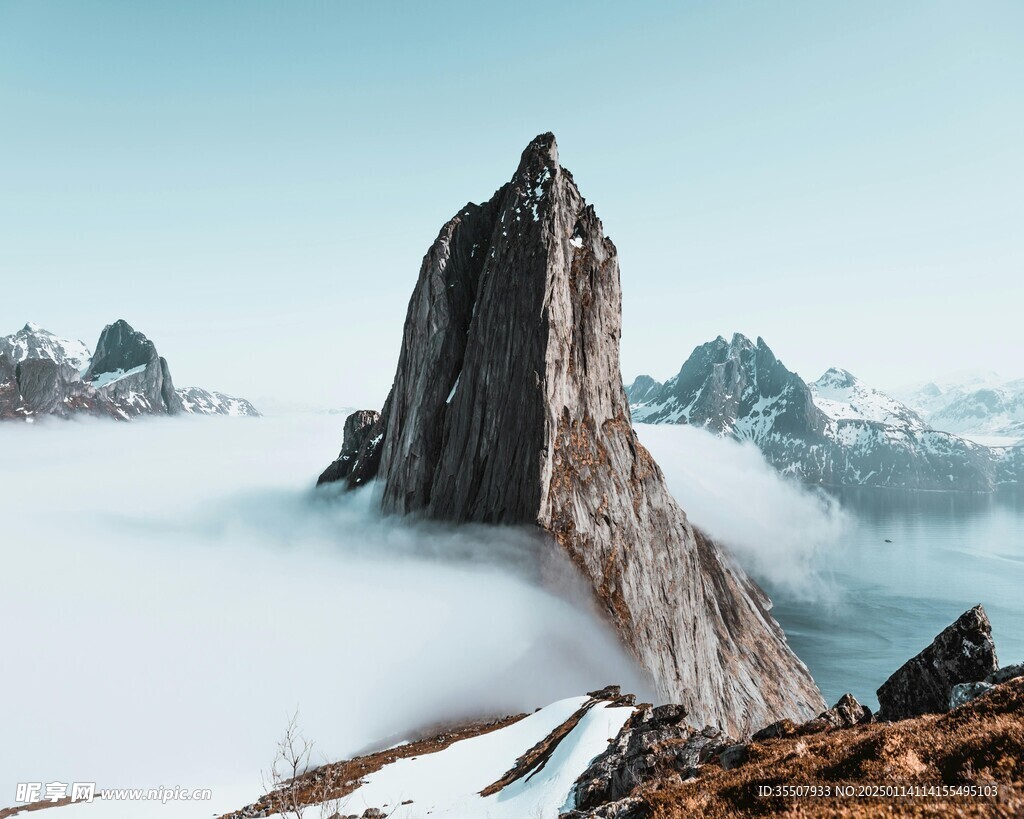 冬天山峰