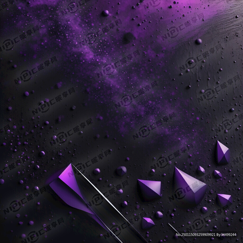 黑色背景加上紫色效果的底图