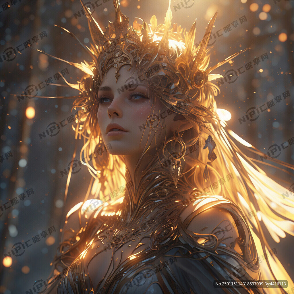 光明的 明亮的 西方女神