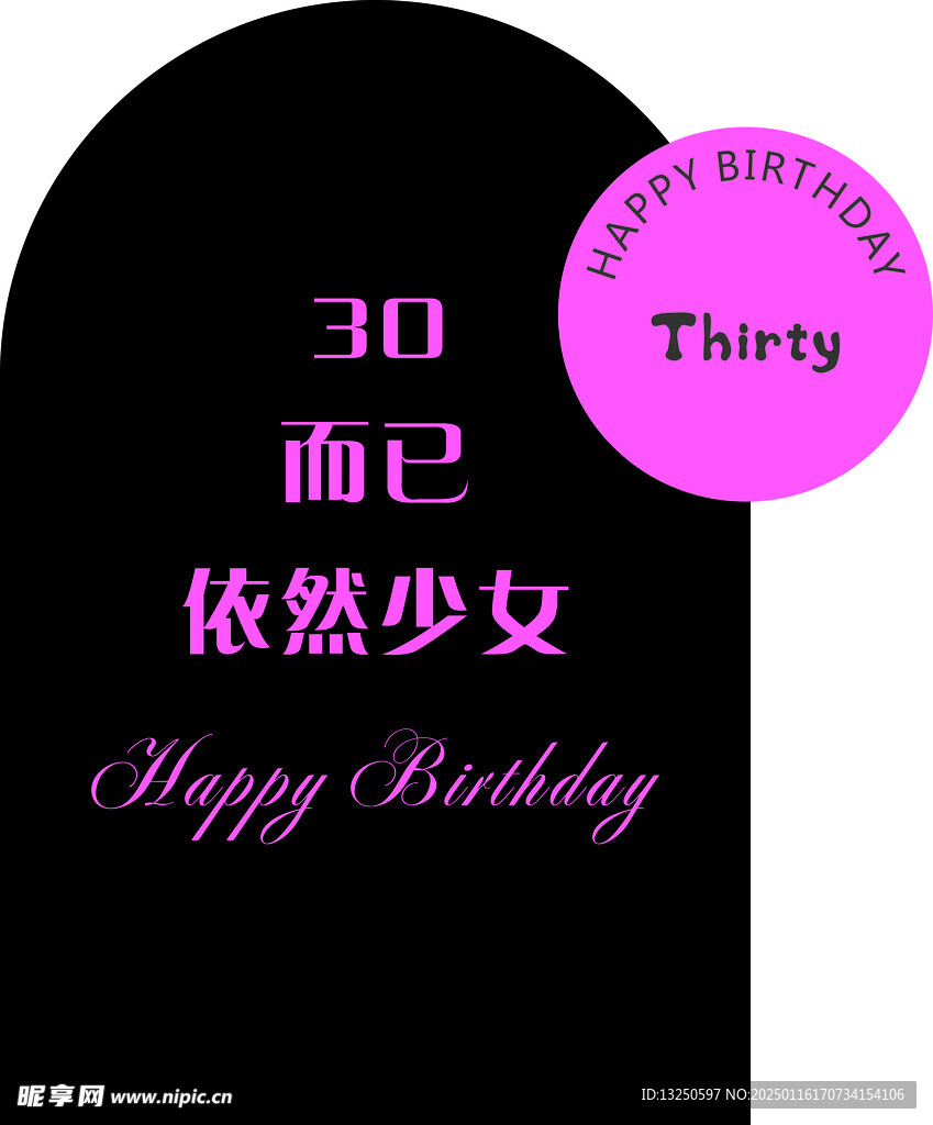 网红生日打卡背景板图片