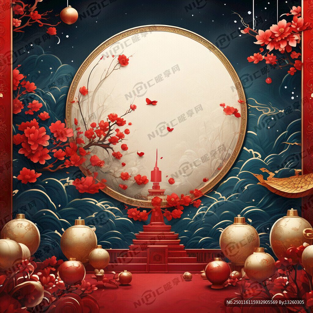新年寄语背景图