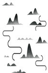山水水墨画