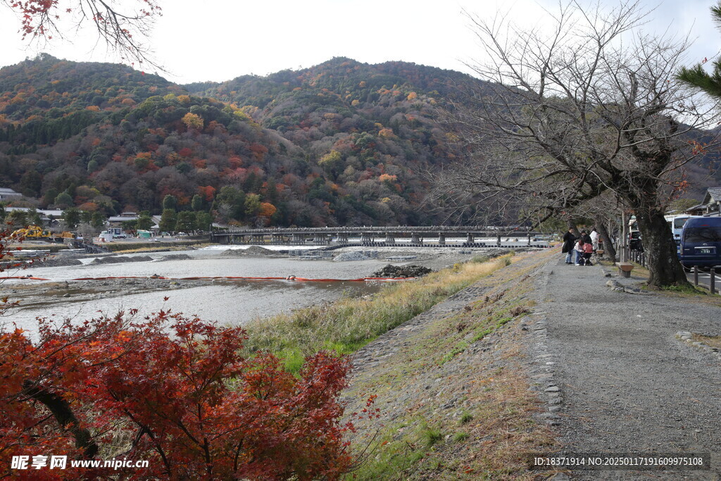 日本岚山渡月桥