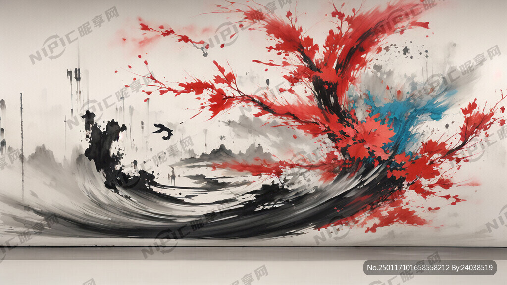 围墙 墙绘 中国风 诗词