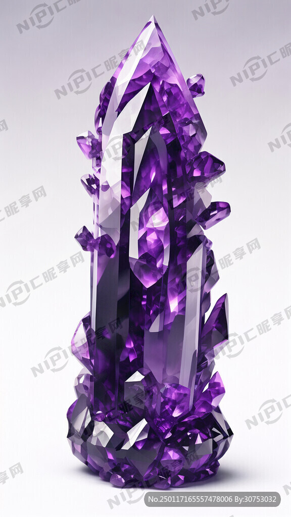 高能量紫水晶 招财图