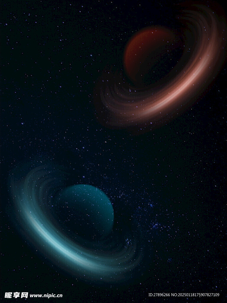 炫酷银河星球效果制作海报素材