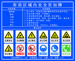 库房区域内安全告知牌