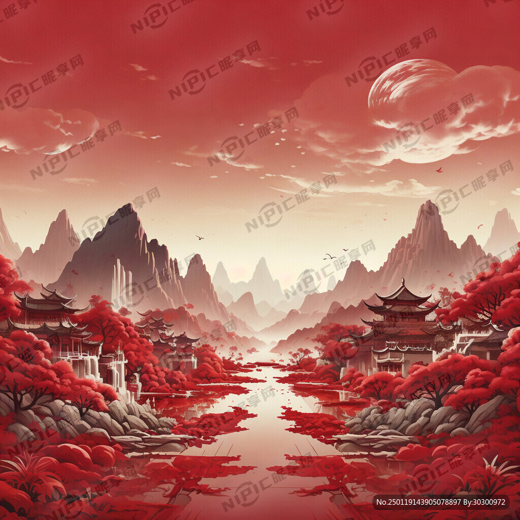 新颖红底色只要底色不要其他图案