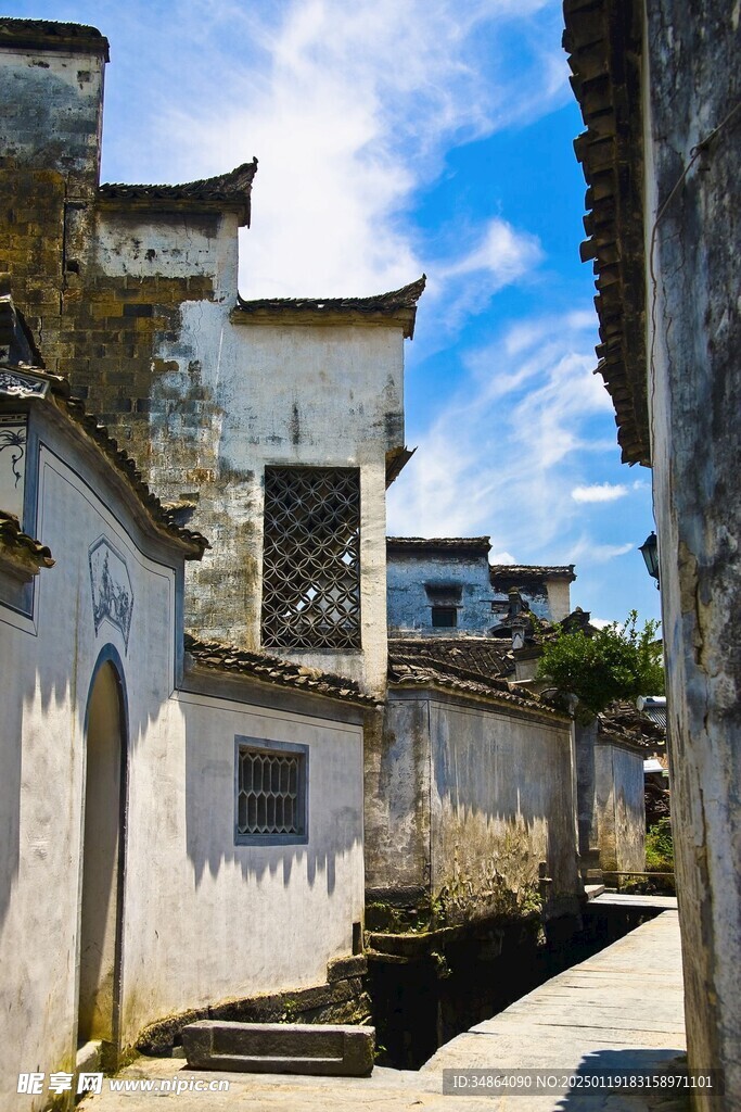 安徽黄山西递风光图片