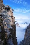 安徽黄山雪景树挂图片