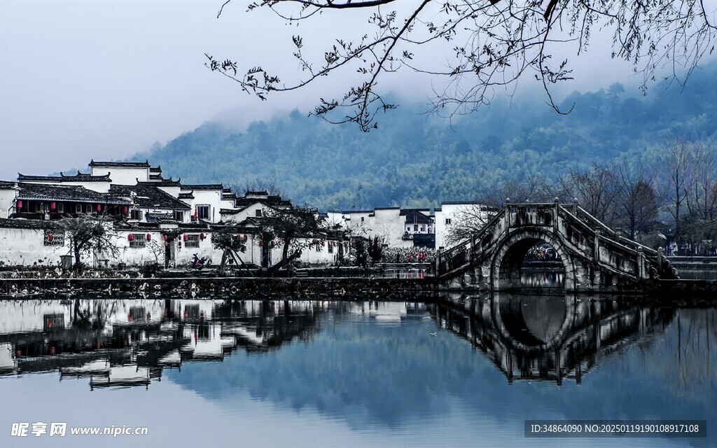 冬天徽州风景图片