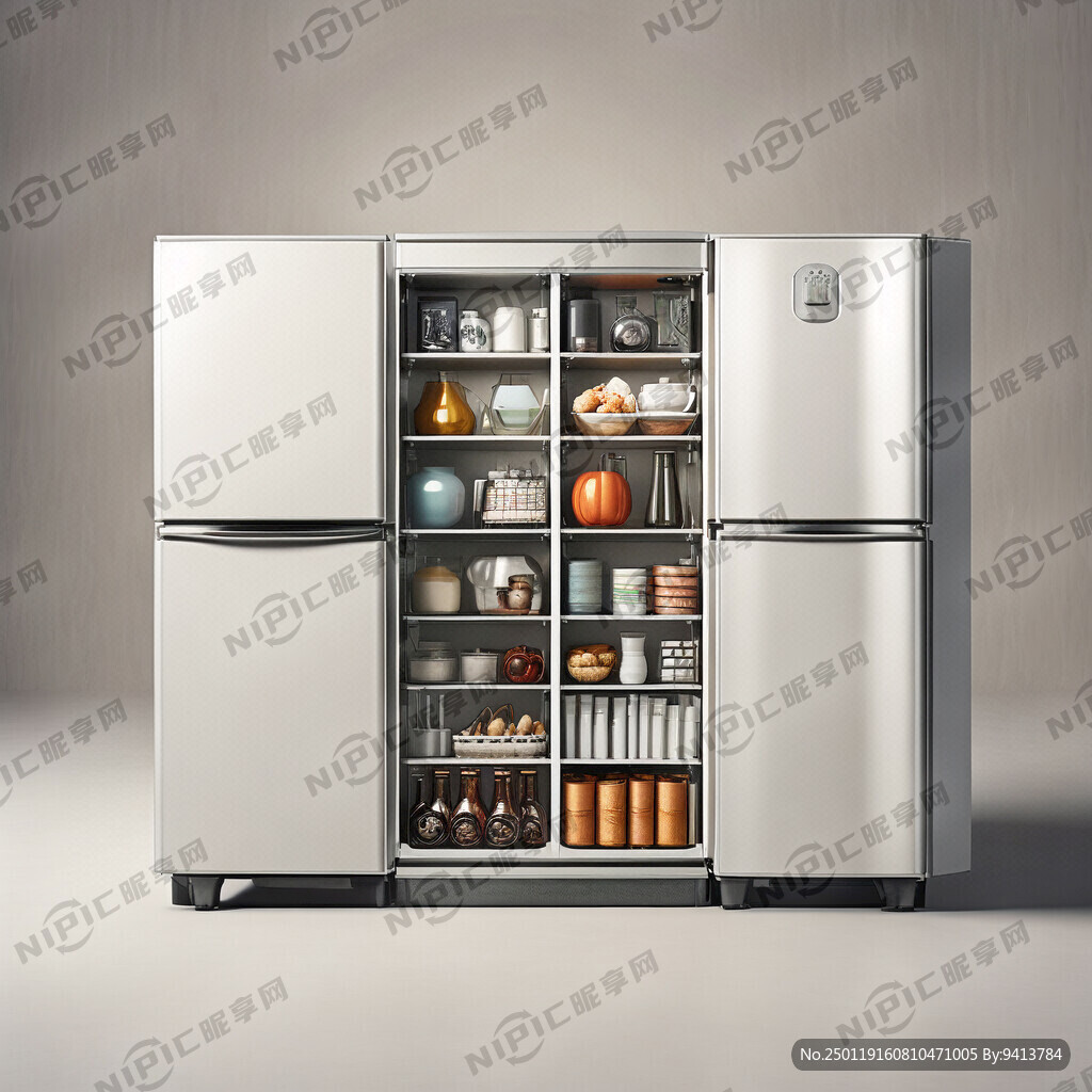 米家三门冰箱 银白色