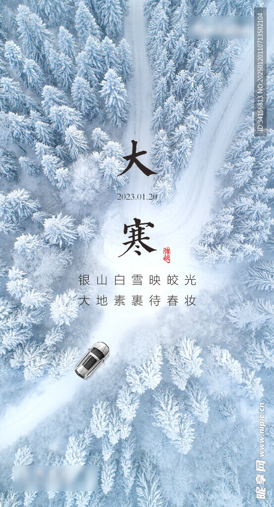 汽车大寒海报