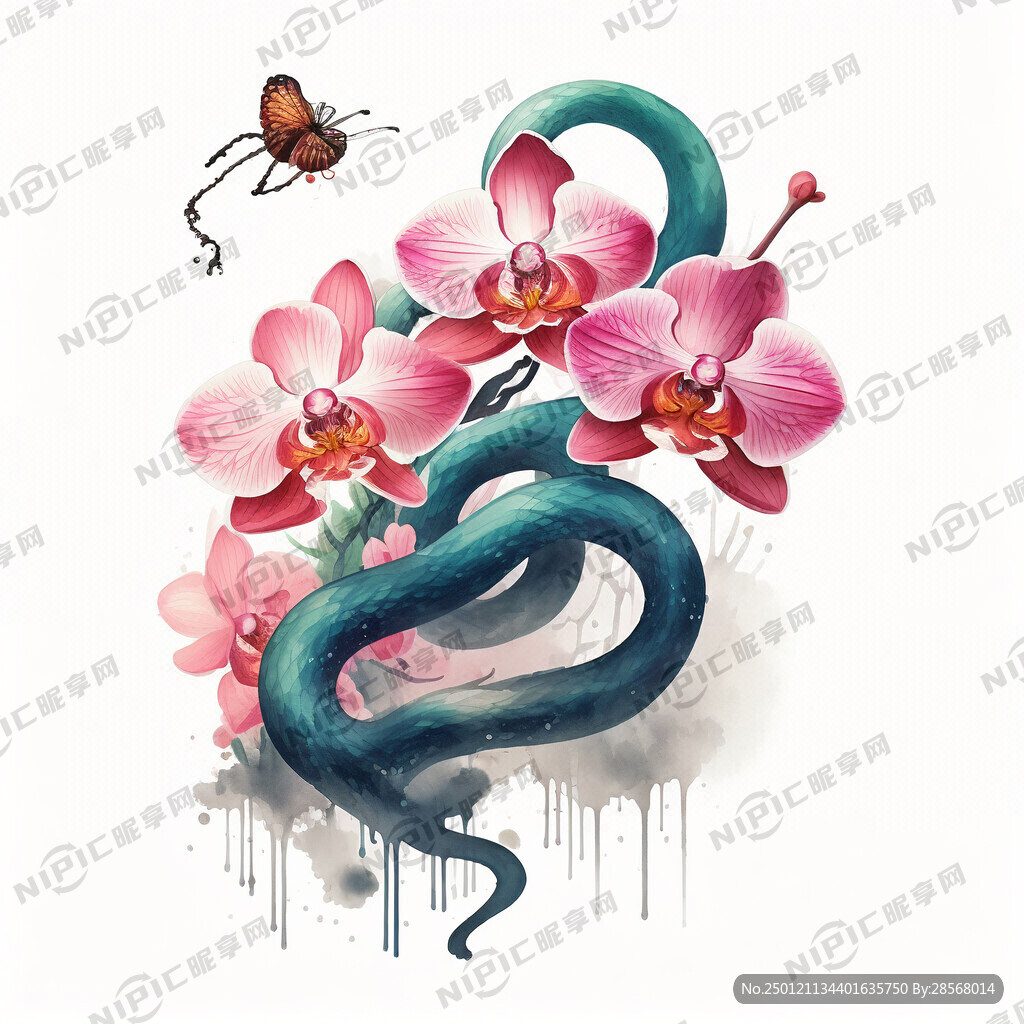 该图片是一幅简约数码水彩