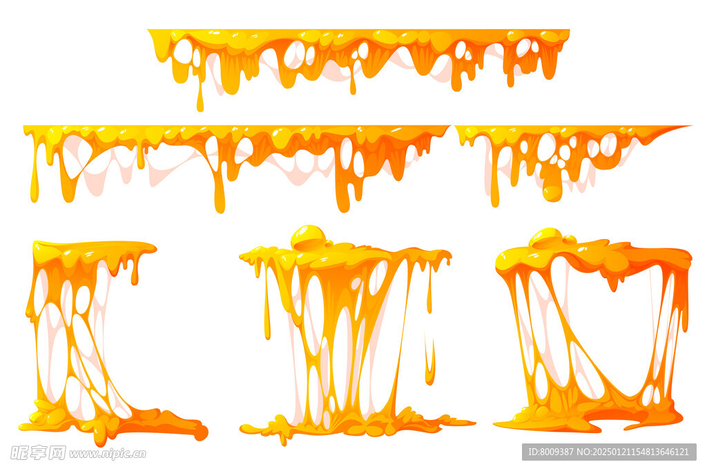 蜂蜜矢量卡通元素