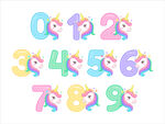 庆生独角兽数字元素