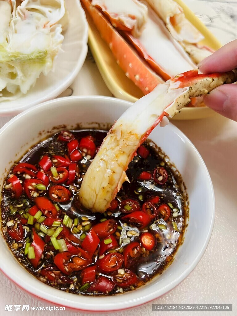 煎蟹腿