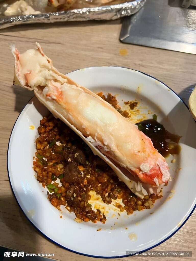 煎蟹腿