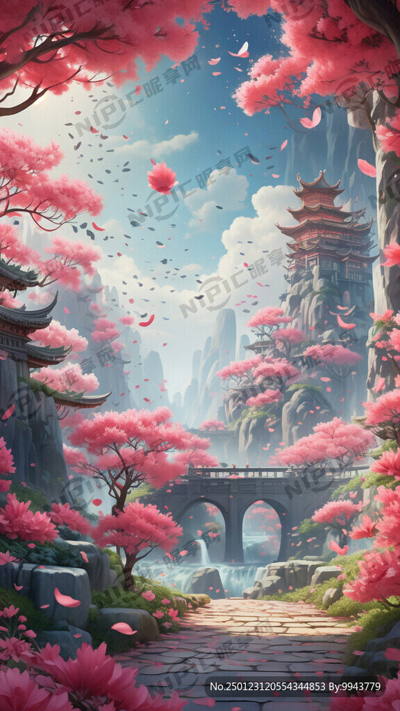 游戏梦幻唯美新中式风景 超高清